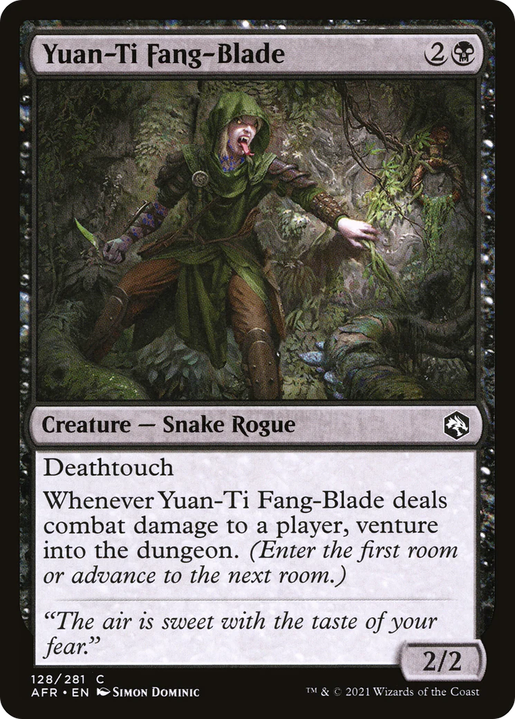 Yuan-Ti Fang-Blade (AFR-128)  Foil - Adventures in the Forgotten Realms