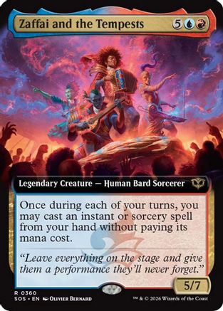 Zaffai and the Tempests (Extended Art) (SOS-360)  - Secrets of Strixhaven