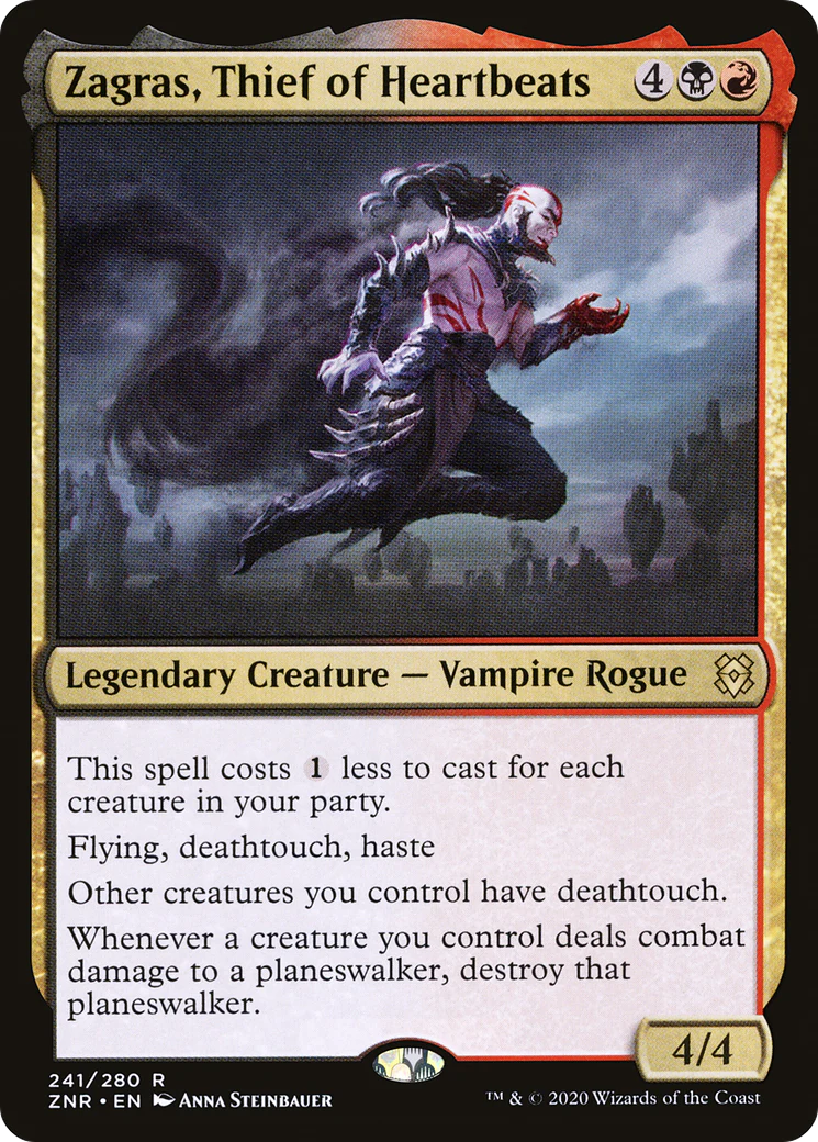 Zagras, Thief of Heartbeats (ZNR-241)  Foil - Zendikar Rising
