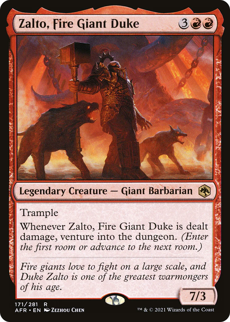 Zalto, Fire Giant Duke (AFR-171)  - Adventures in the Forgotten Realms