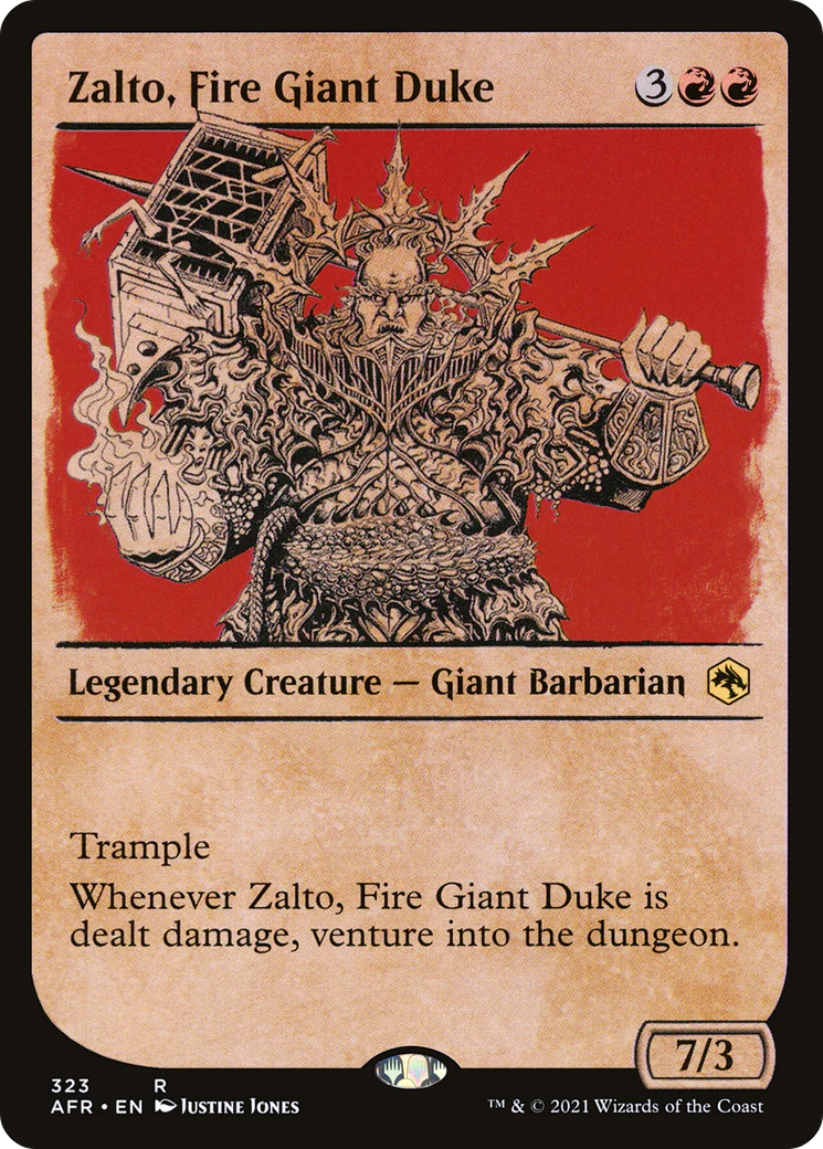 Zalto, Fire Giant Duke (Showcase) (AFR-323)  - Adventures in the Forgotten Realms: (Showcase)