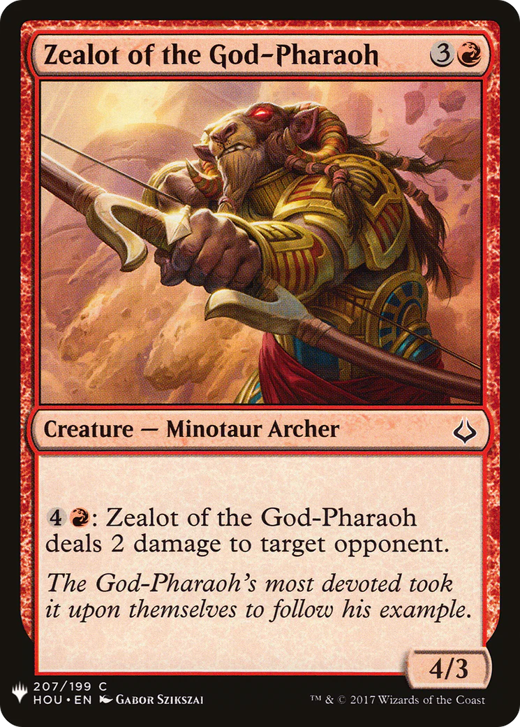 Zealot of the God-Pharaoh (LIST-207)  - The List