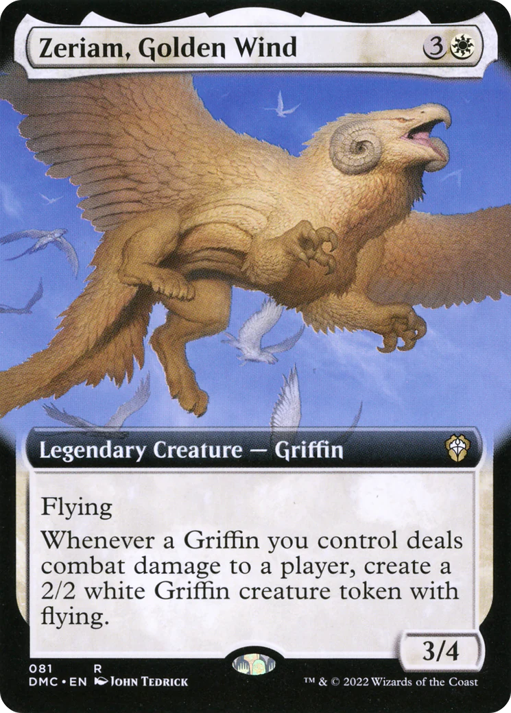 Zeriam, Golden Wind (Extended Art) (DMC-081)  - Dominaria United Commander: (Extended Art)