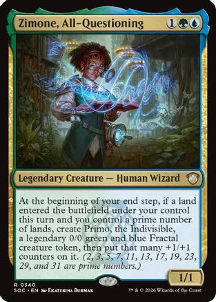 Zimone, All-Questioning (SOC-340) - Commander: Secrets of Strixhaven