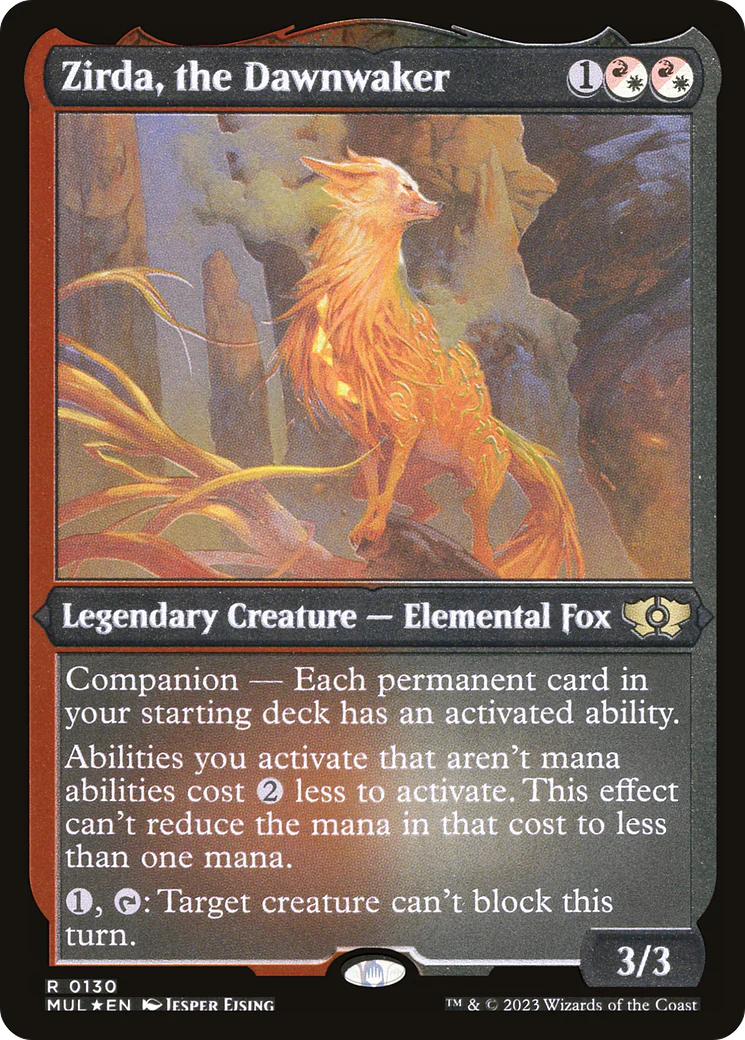 Zirda, the Dawnwaker (Foil Etched) (MUL-130)  Foil - Multiverse Legends: (companion)