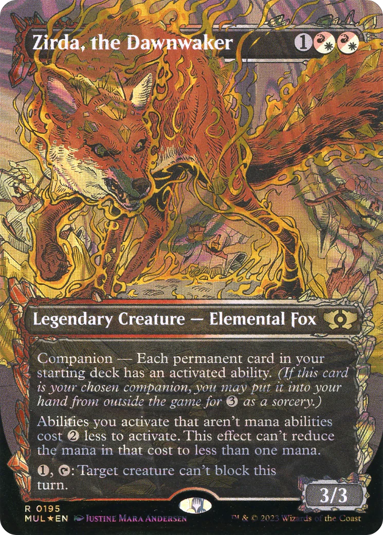 Zirda, the Dawnwaker (Halo Foil) (MUL-195)  Foil - Multiverse Legends: (Showcase) (Borderless)