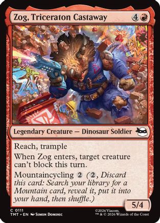Zog, Triceraton Castaway (TMT-111) Foil - Teenage Mutant Ninja Turtles
