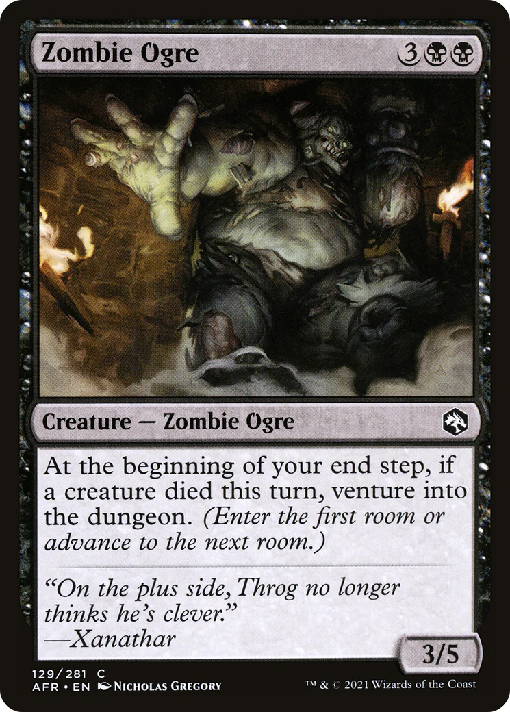 Zombie Ogre (AFR-129)  - Adventures in the Forgotten Realms